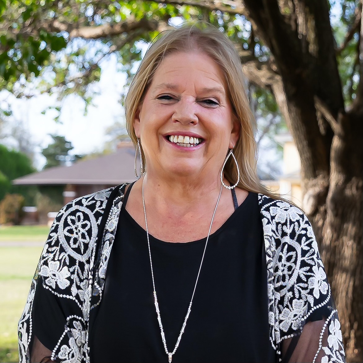 Wrenda Cockrell smiling outdoors